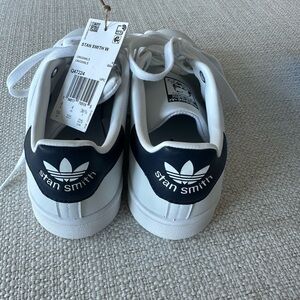 Adidas Stan Smith White and Navy Sneakers